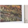Image 3 : Ray Butler, framed acrylic on massonite painting, titled on verso "Peninsula Barns- Saint John", 15 