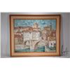 Image 2 : Morato Aragones, framed acrylic on canvas painting, titled on verso " Ondarroa", 25 1/2" X 32"