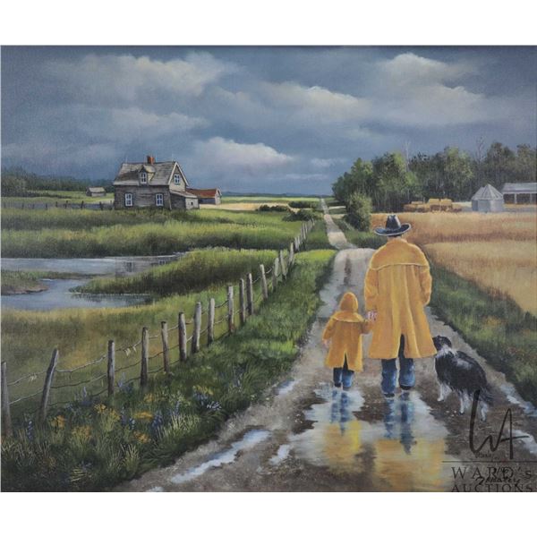 J. Healey, framed giclee, titled "City Slickers" 5/40, signed by artist, overall dimensions includin