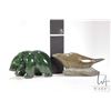Image 4 : Two Inuit carved animals including jade bear with fish 5" in length, and a signed soapstone seal wit