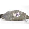 Image 5 : Two Inuit carved animals including jade bear with fish 5" in length, and a signed soapstone seal wit