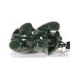 Image 6 : Two Inuit carved animals including jade bear with fish 5" in length, and a signed soapstone seal wit