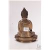 Image 3 : Antique Chinese heavy cast bronze seated buddha figure, 7" in height