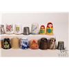Image 3 : Twenty three vintage and collectible thimbles including Wedgwood Jasperware, Royal Albert porcelain,