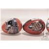 Image 2 : Four African made, hand carved stone eggs