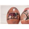 Image 2 : Four African made, hand carved stone eggs