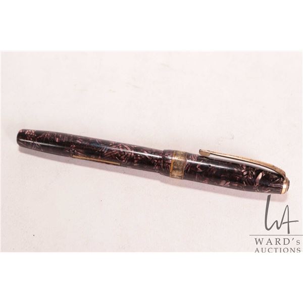Wyveen Deluxe cress hatch fountain pen with 14kt gold nib