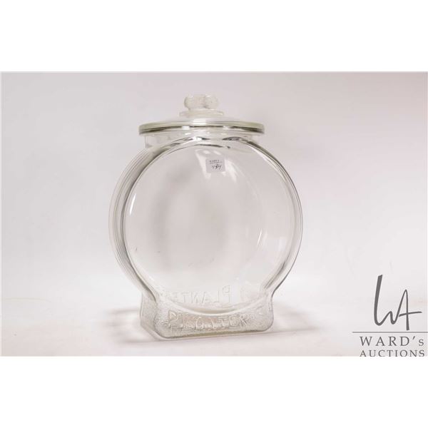 Vintage lidded Planter Peanut jar 13" in height