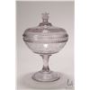 Image 1 : Antique Nova Scotia Glass lidded comport, circa 1880, 10" in height