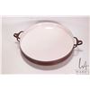 Image 2 : Dansk brown enamel double handled paella pan, 13 1/2" in diameter