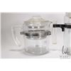 Image 2 : Two vintage Pyrex coffee perculators and a Pyrex tea pot