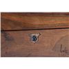 Image 10 : Antique leather topped, rosewood folding writing slope marked A. Sutherland Edinburgh, includes orig