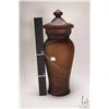 Image 2 : Lidded art glass ginger jar 19" in height