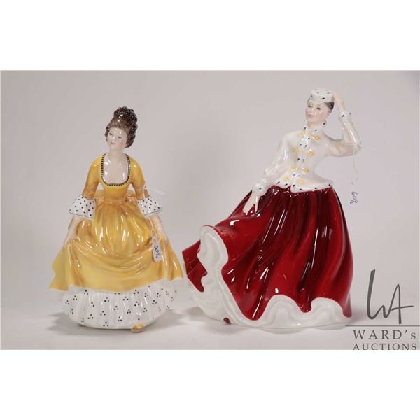 Two Royal Doulton figurines including Coralie HN2307 and Gail HN2937