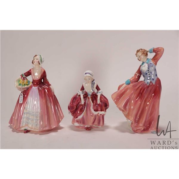Three Royal Doulton figures including Janet HN1537, Judith HN2084 and Goody Two Shoes HN2037