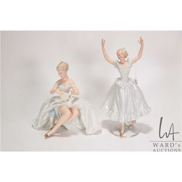 Two German figurines of young ladies