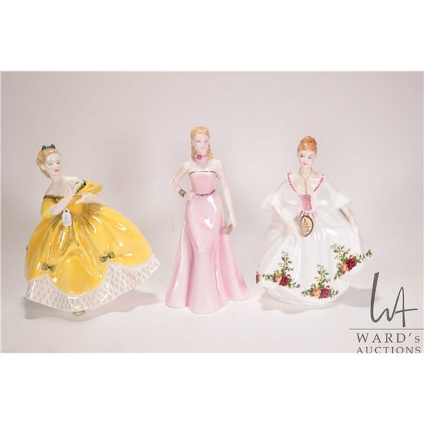 Three Royal Doulton figurines including The Last Waltz HN2315, Country Rose HN3221 and Olivia HN4766