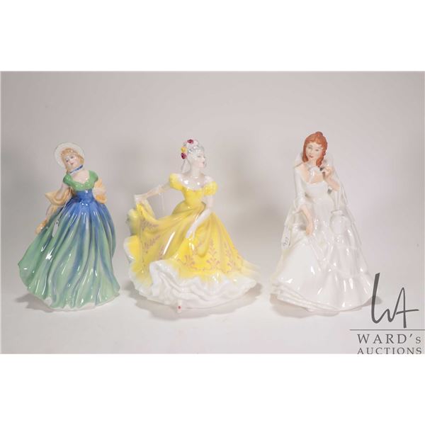 Three Royal Doulton figurines including Barbara HN2962, Jane HN3260 and Ninette HN2379