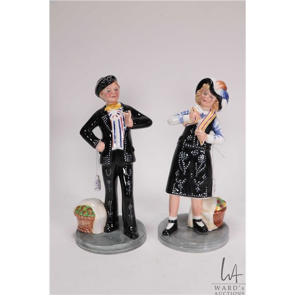 Two Royal Doulton figurines including Pearly Boy HN2767 and Pearly Girl HN2769