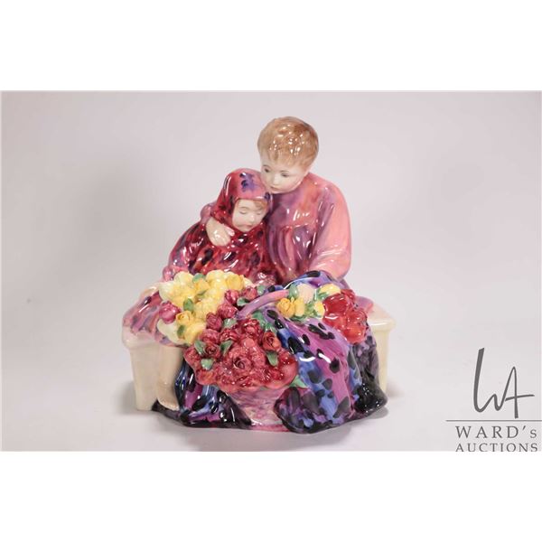 Large Royal Doulton Flower Sellers Children HN1342 , 8" in height X 8" in length