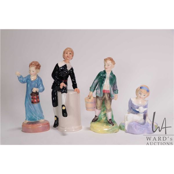 Four Royal Doulton Story book figurines including Jack HN2060, Mary Had a Little Lamb HN2048, Little