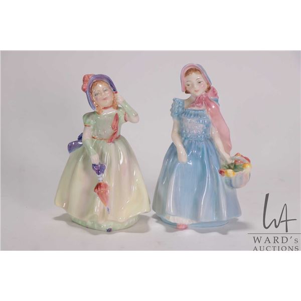 Two Royal Doulton figurines including 4 1/2" Babie HN1679 and Wendy HN2109