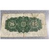 Image 2 : 1923 Dominion of Canada 25 Cent Shinplaster Note J695717