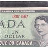 Image 3 : 1967 Canadian Centennial Confederation $1 Banknote