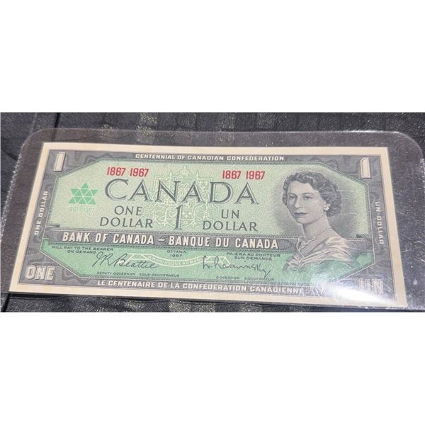 1967 Canada Centennial One Dollar Banknote