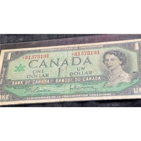 1967 Canada Centennial One Dollar Banknote #1375191