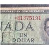 Image 2 : 1967 Canada Centennial One Dollar Banknote #1375191