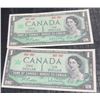 Image 1 : 1967 Canada Centennial One Dollar Banknotes