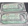 Image 1 : 1967 Canadian Centennial $1 Banknotes