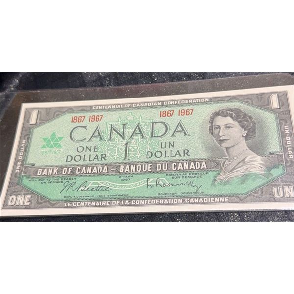 1967 Bank of Canada $1 Centennial Note, Elizabeth II