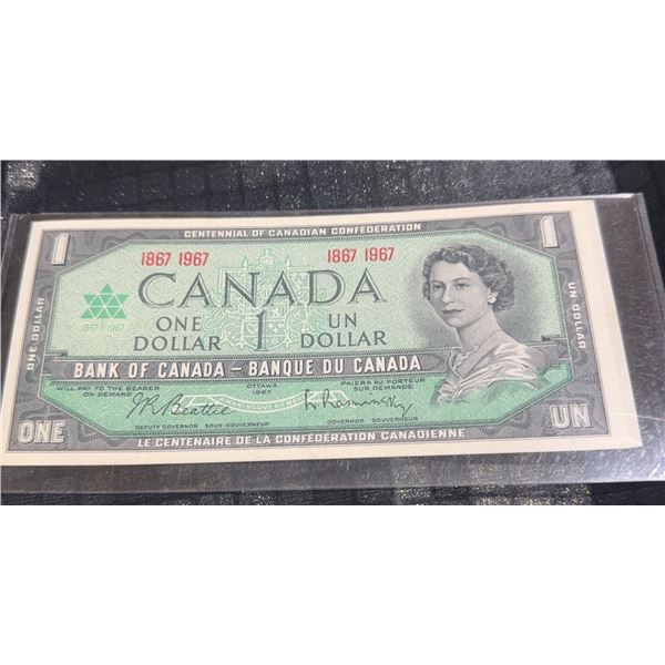 1967 Canadian Centennial One Dollar Bill