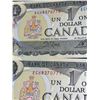 Image 5 : 1973 Bank of Canada One Dollar Notes, 15 Consecutive ECH Serial Numbers