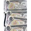 Image 8 : 1973 Bank of Canada One Dollar Notes, 15 Consecutive ECH Serial Numbers