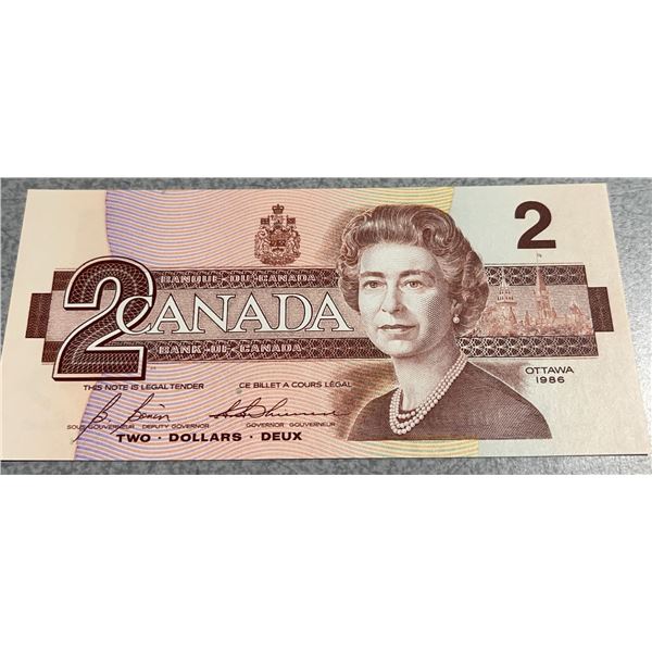 1986 Canadian $2 Dollar Banknote - EGR6887801