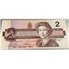Image 1 : 1986 Canada $2 Banknote With Queen Elizabeth II And Robins