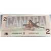 Image 2 : 1986 Canada $2 Banknote With Queen Elizabeth II And Robins