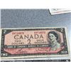Image 4 : 1954 Canada $2 Banknotes Lot of 4, Queen Elizabeth II