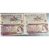 Image 1 : 4 Canadian $2 Banknotes, Multiple Series, Includes 1986 and 1974 Issues