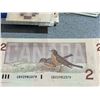 Image 2 : 10 Consecutive Canadian $2 Bills, Birds of Canada Series