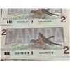 Image 3 : 10 Consecutive Canadian $2 Bills, Birds of Canada Series