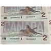 Image 4 : 10 Consecutive Canadian $2 Bills, Birds of Canada Series