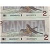 Image 6 : 10 Consecutive Canadian $2 Bills, Birds of Canada Series