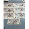 Image 1 : Seven Canadian $2 Banknotes Consecutive Numbers