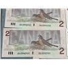 Image 4 : Seven Canadian $2 Banknotes Consecutive Numbers