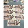 Image 9 : Seven Canadian $2 Banknotes Consecutive Numbers