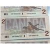 Image 11 : 10 Canada $2 Banknotes, Birds of Canada Series, 1986